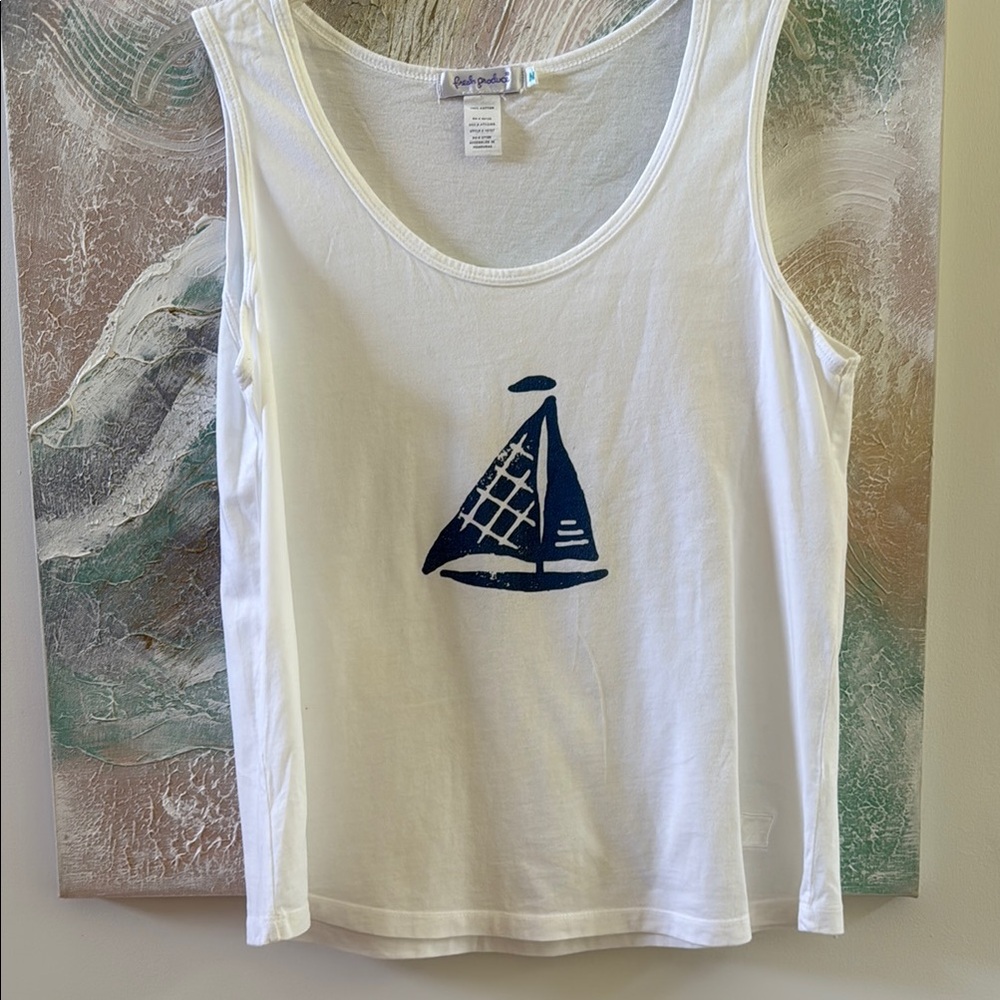 Fresh Produce Cream Cotton Top